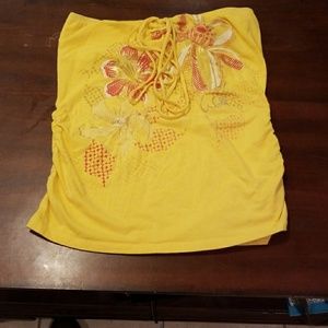Final offer! Fun Yellow halter top